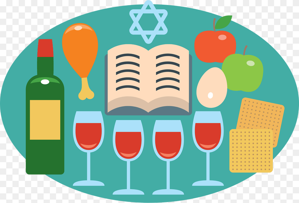 Passover Clipart, Alcohol, Beverage, Liquor, Wine Free Png Download