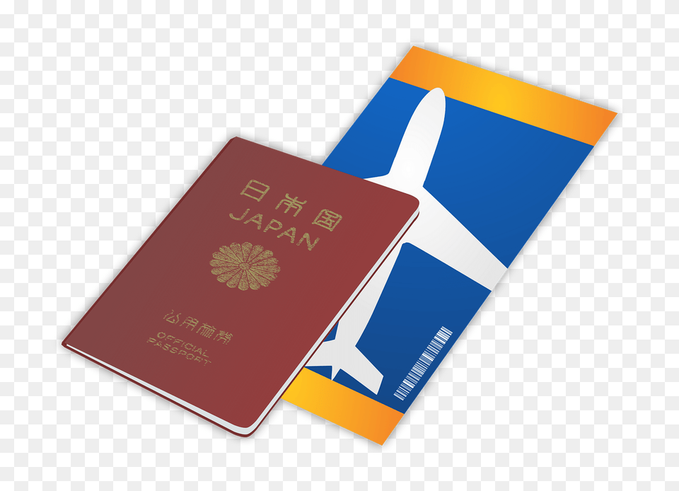 Passport And Plane Ticket Clipart, Text, Document, Id Cards Png Image