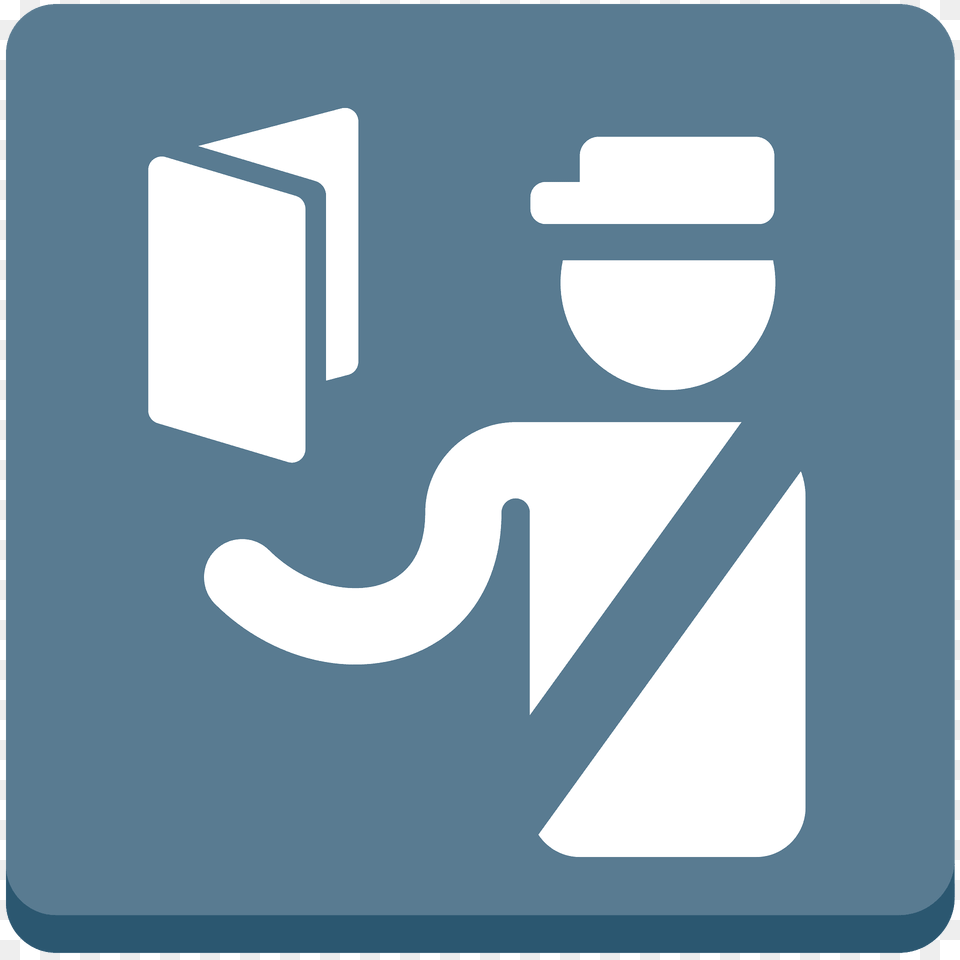 Passport Control Emoji Clipart, Sign, Symbol, Text, Number Png