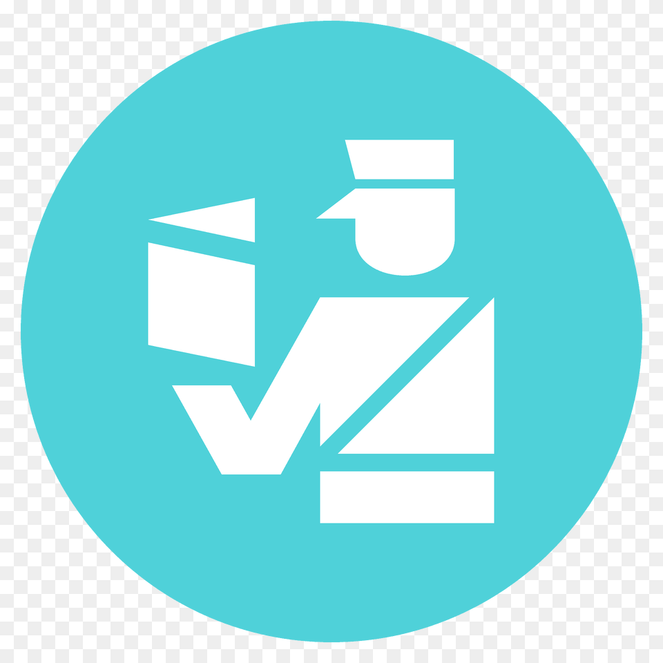 Passport Control Emoji Clipart, Logo, Symbol, Recycling Symbol, Disk Free Transparent Png