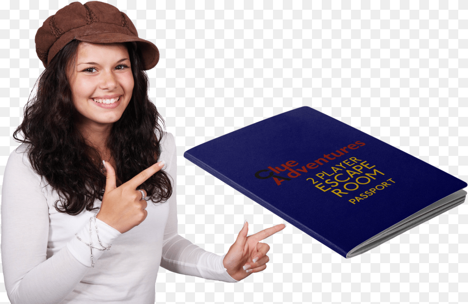 Passport Held Thought On Always Be Happy, Hand, Baseball Cap, Body Part, Person Png