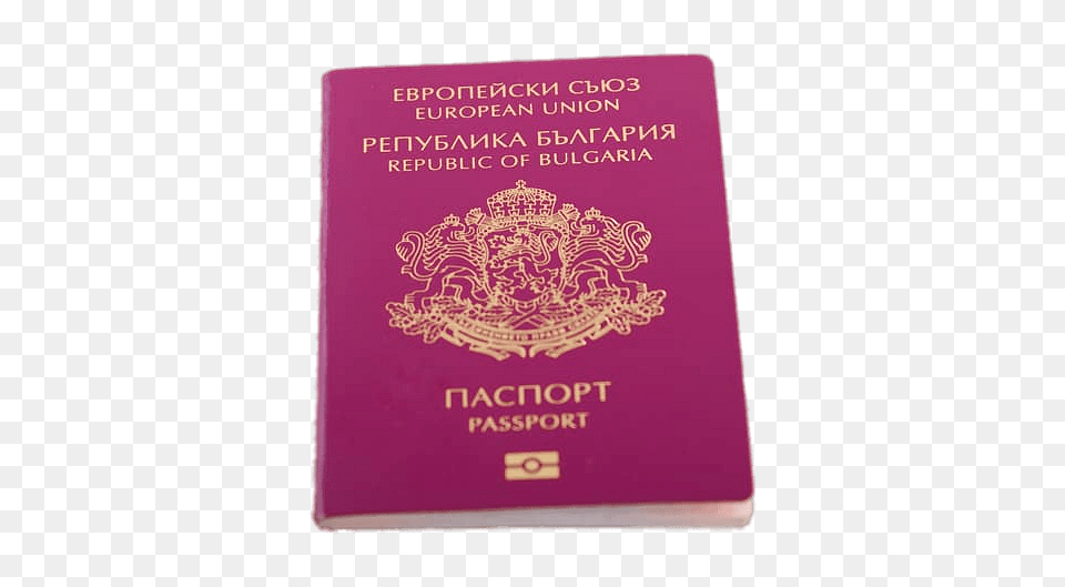 Passport Of The Republic Of Bulgaria, Text, Document, Id Cards Png Image