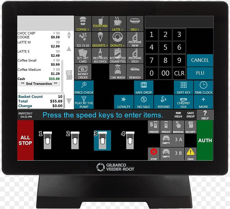 Passport Point Of Sale Gilbarco Pos, Computer Hardware, Electronics, Hardware, Monitor Free Transparent Png