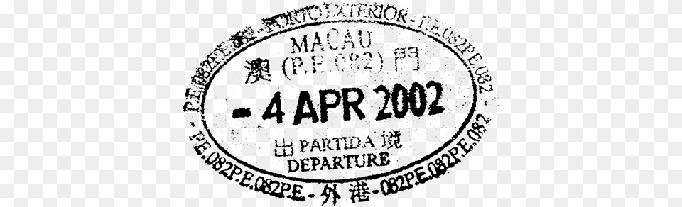 Passport Stamp Circle, Gray Free Transparent Png