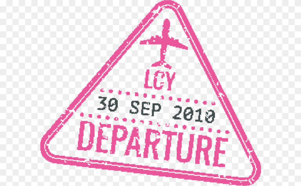 Passport Stamp Departure Passport Stamp, Sign, Symbol, Triangle, Qr Code Free Png Download