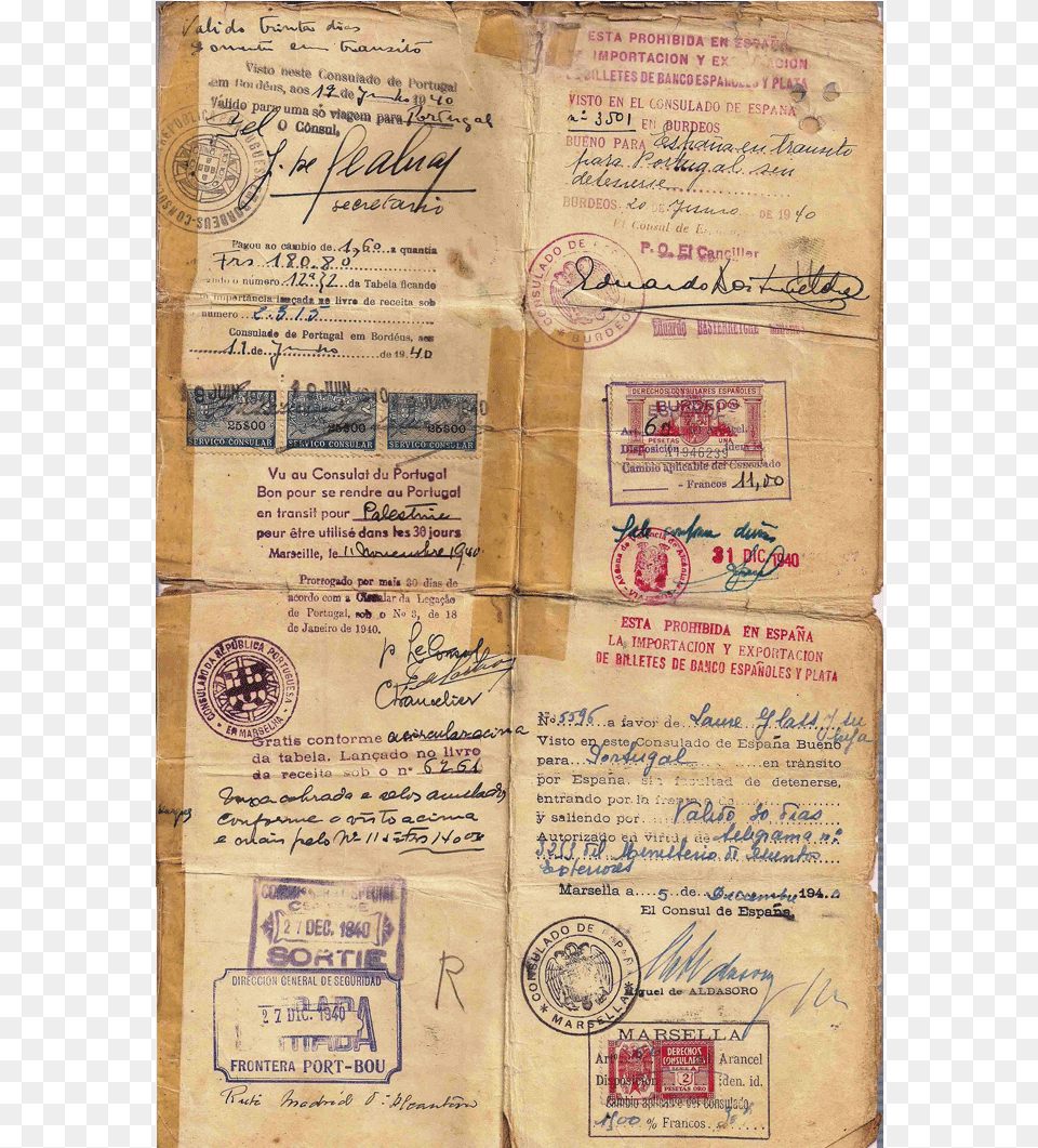 Passport With Aristides De Sousa Mendes Life Saving Document, Text, Book, Publication, Id Cards Free Transparent Png