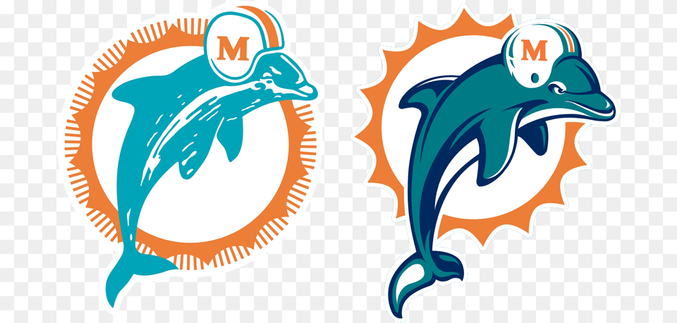 Past And Present Dolphins Logos Featured On List Of Nfls Best, Animal, Dolphin, Mammal, Sea Life Free Transparent Png
