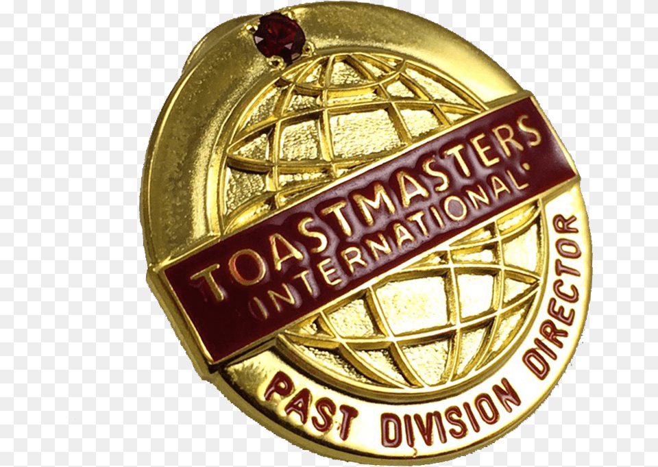 Past Division Director Pin Solid, Badge, Logo, Symbol, Gold Png