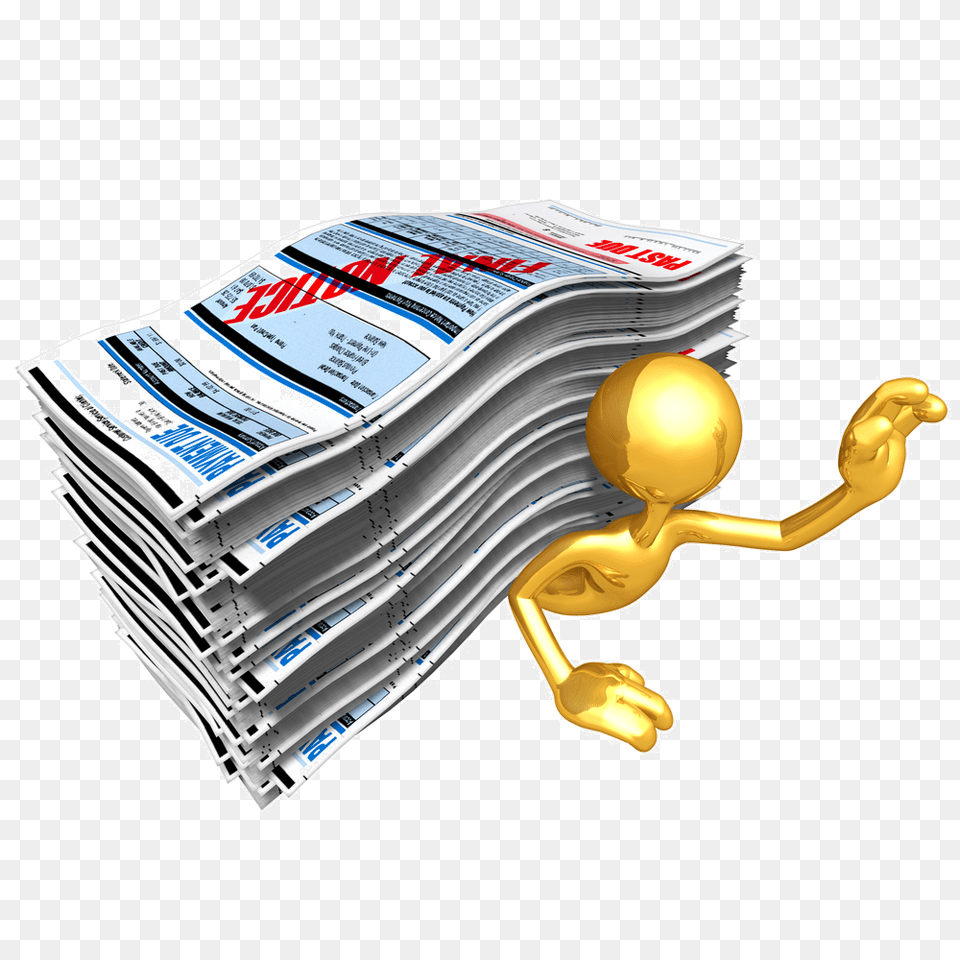 Past Due Clip Art Image, Text, Newspaper, Appliance, Blow Dryer Free Png Download