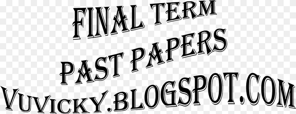 Past Papers Final Term, Gray Png