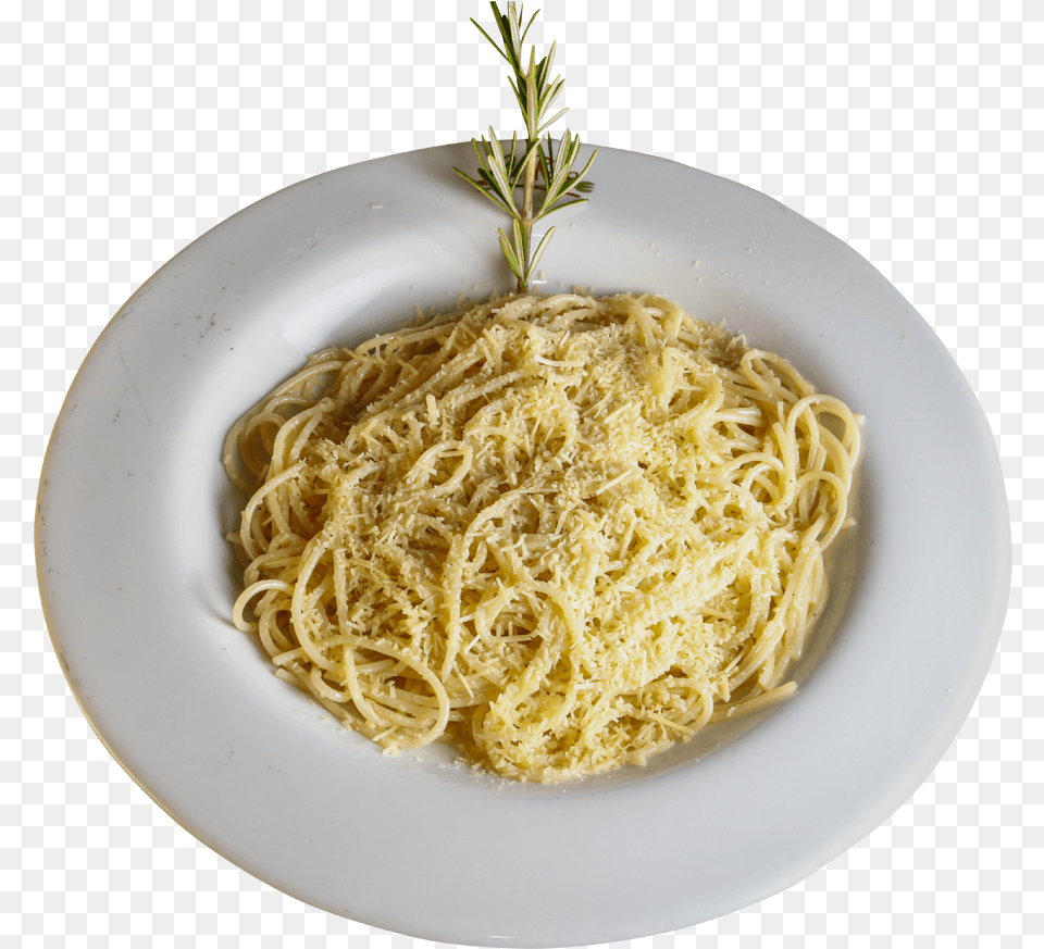 Pasta Al Burro Hot Dry Noodles, Food, Food Presentation, Spaghetti, Plate Free Png