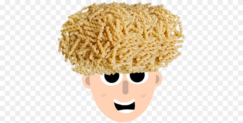 Pasta Boy Hair Curly Smile Food Curly Hair Boy, Person, Face, Head, Baby Png
