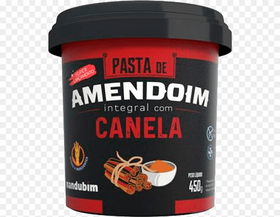 Pasta De Amendoim Com Canela Mandubim, Can, Tin, Food Free Png Download