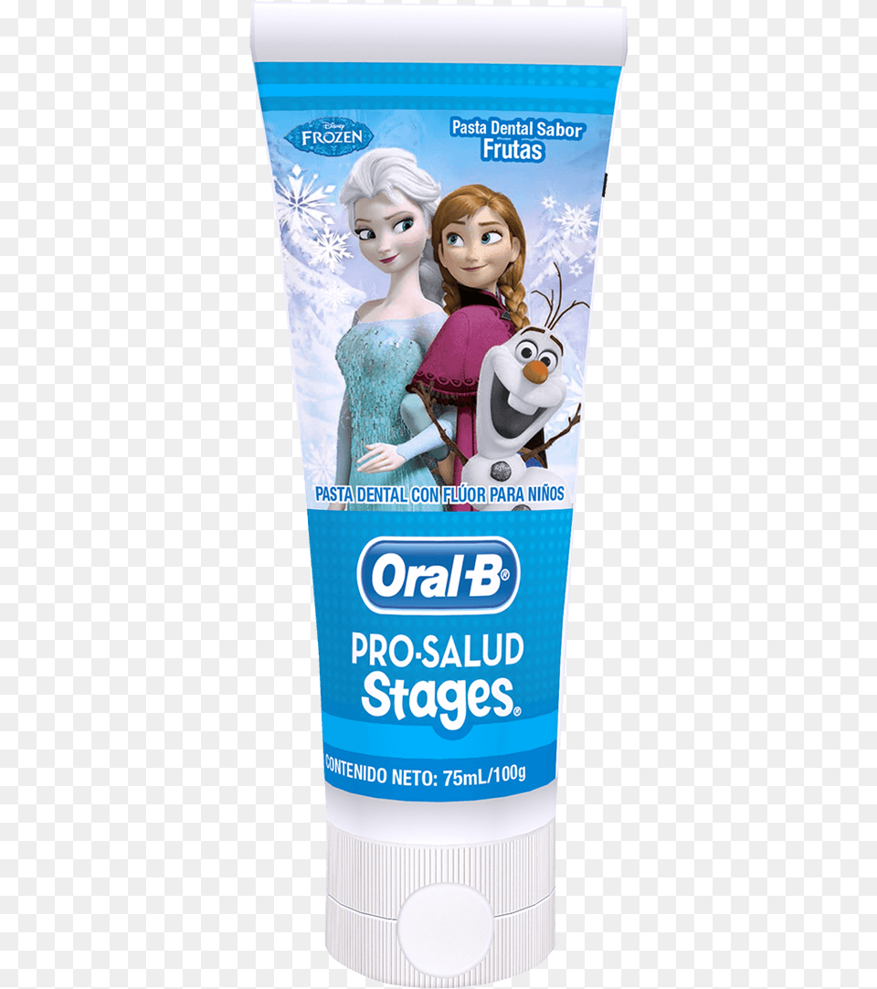 Pasta Dental Oral B Stages Frozen Creme Dental Oral B Stages, Toy, Doll, Person, Head Png Image