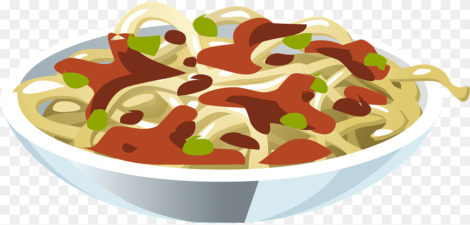 Pasta Spaghetti Italian Bowl Dinner Food Lunch Pasta Pictures Clip Art, Noodle Free Png Download