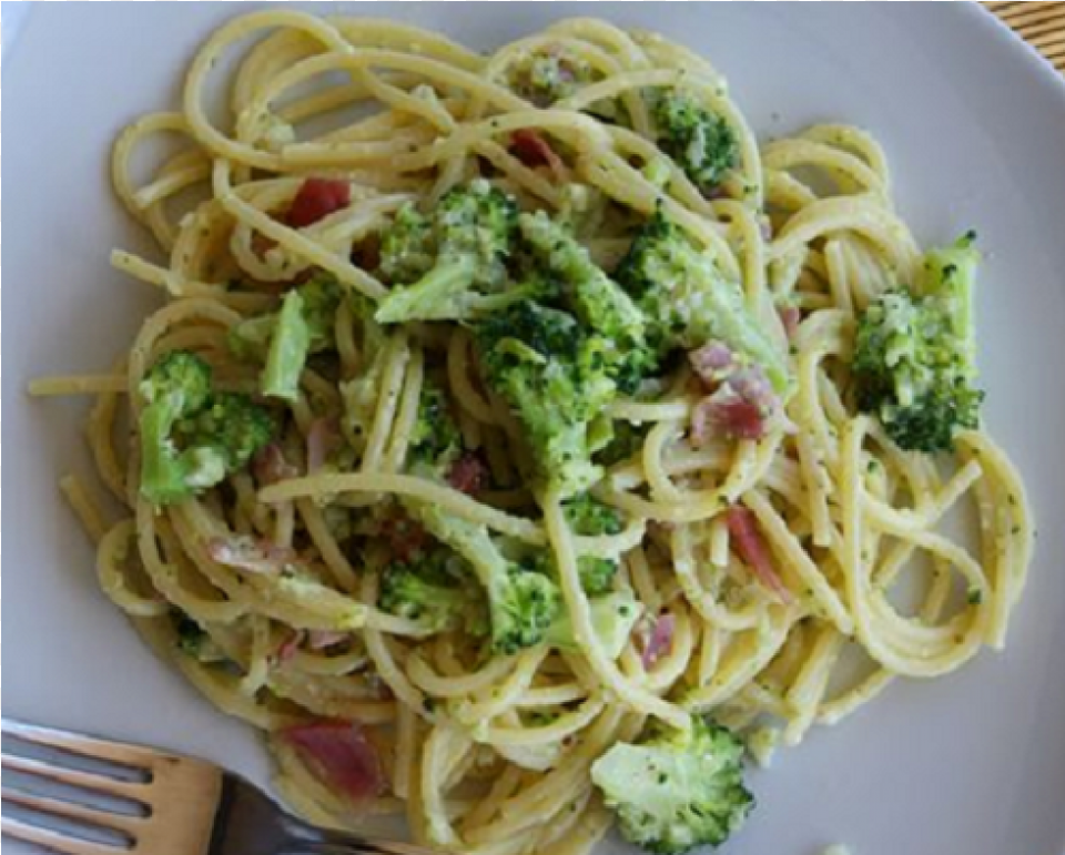 Pasta With Pancetta, Food, Food Presentation, Spaghetti, Cutlery Free Png