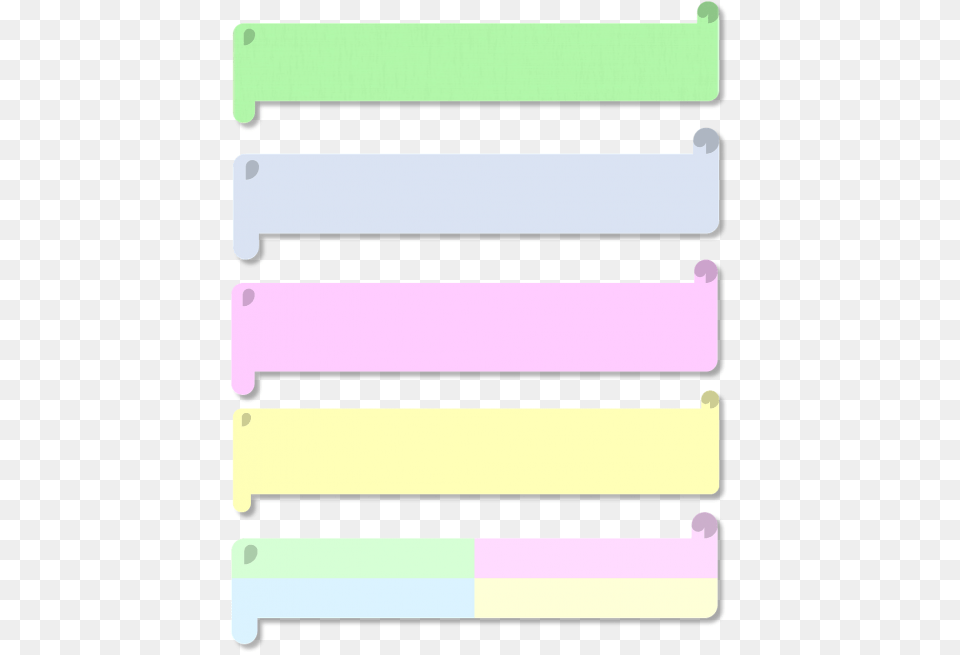 Pastel 3d Scrolls, Text Png Image