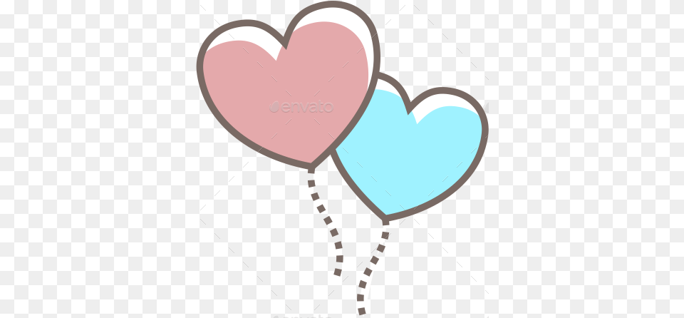 Pastel Balloons Resume Love Set By Love Balloon 2, Heart Png