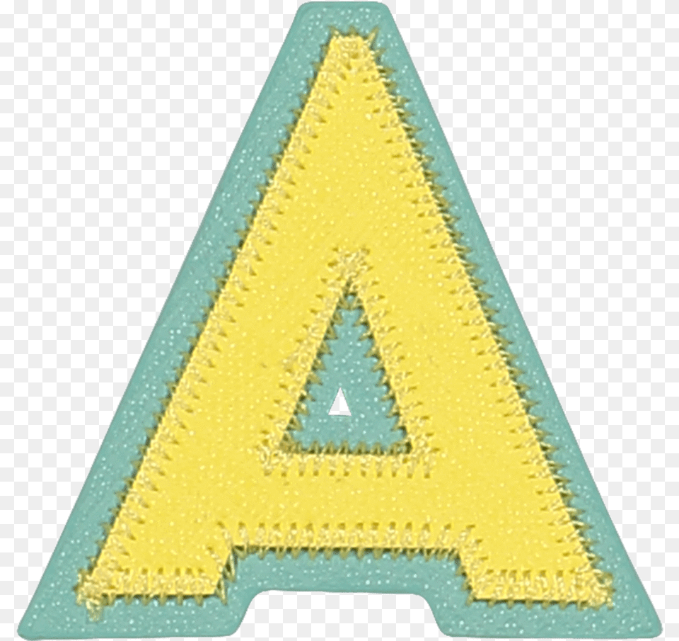 Pastel Block Letter Patches Triangle Free Png Download