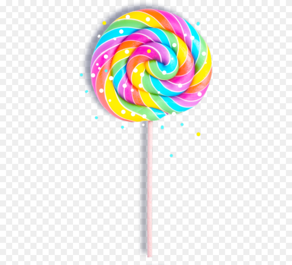 Pastel Candy Candys Cute Pink Tumblr Aesthetic Rainbow Lollipop Background, Food, Sweets Free Png Download