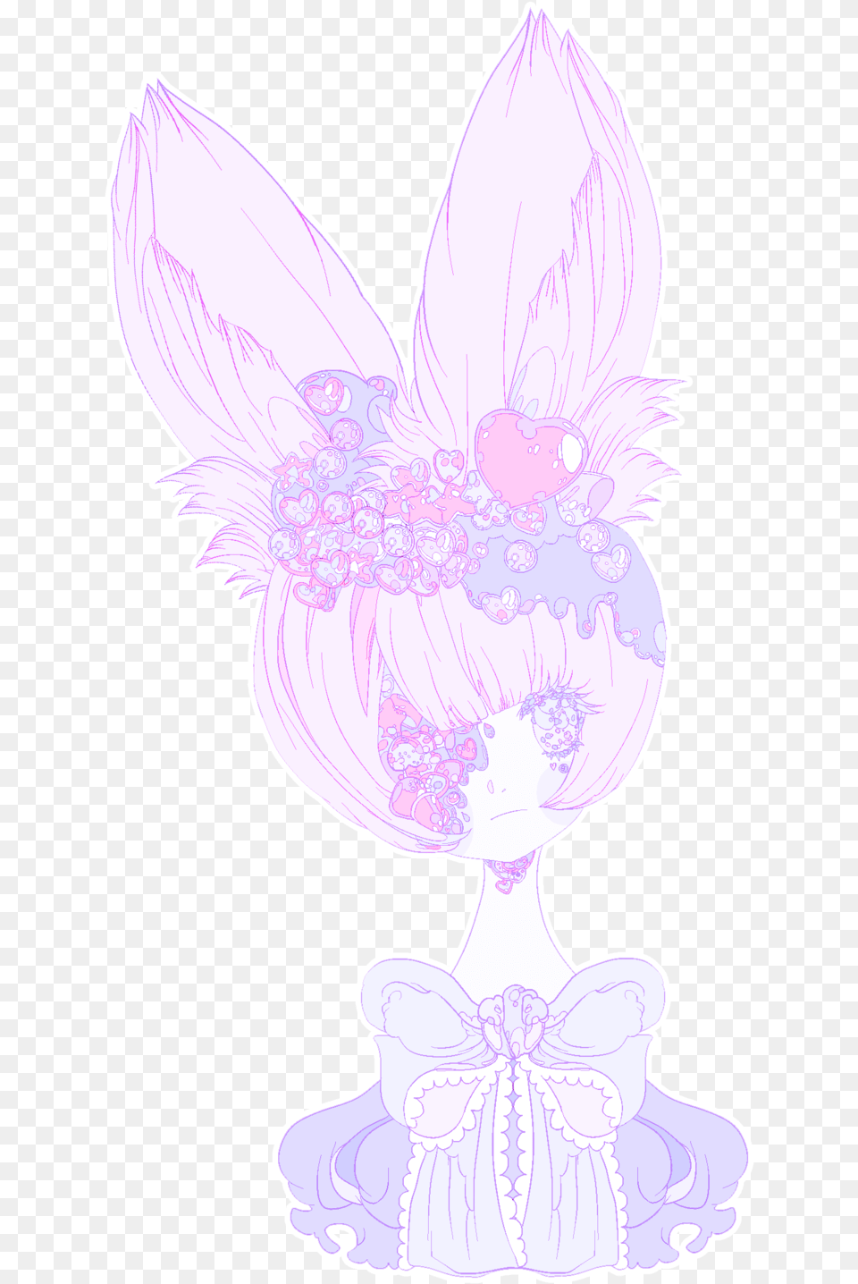 Pastel Color Illustration, Purple, Flower, Plant, Angel Free Png