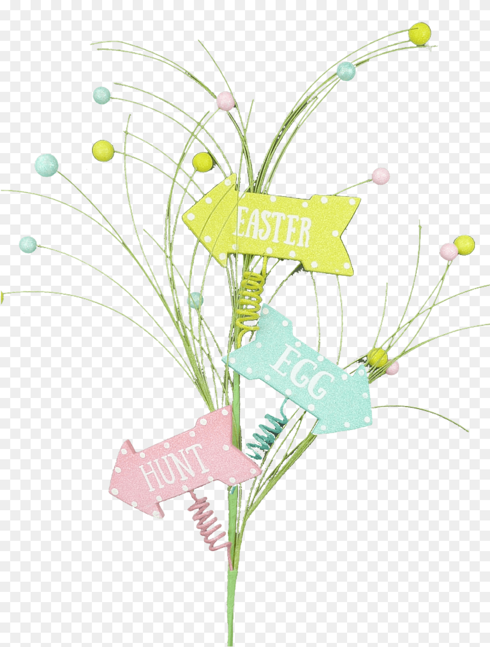 Pastel Easter Egg Hunt Sign Spray Bouquet, Art, Graphics, Plant, Pattern Free Png