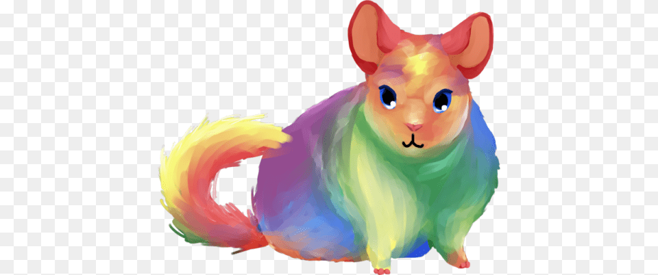 Pastel Gay Pride Chinchilla Prince, Angora, Animal, Cat, Mammal Free Png