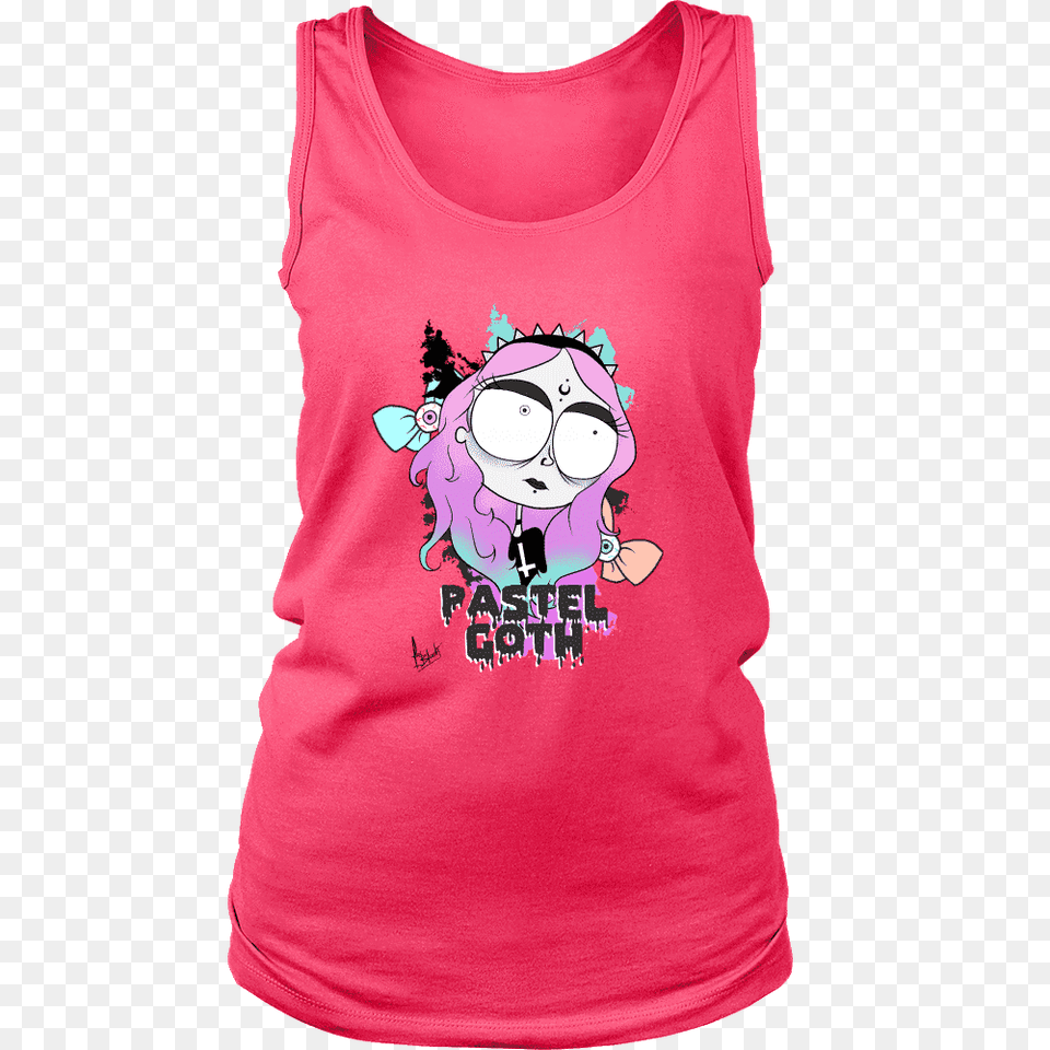 Pastel Goth, Clothing, T-shirt, Tank Top, Face Png Image