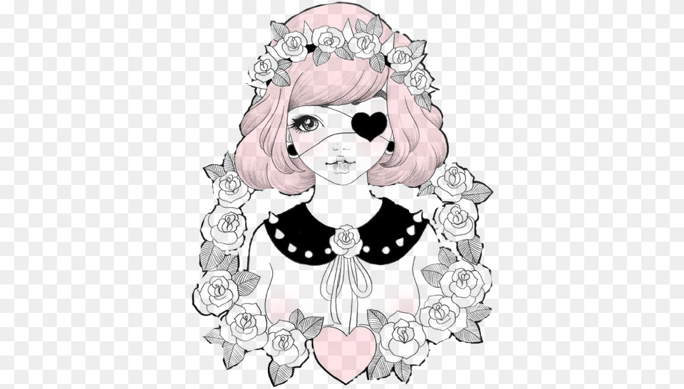 Pastel Goth Anime Girl Pastel Goth Drawing, Adult, Bride, Female, Person Free Transparent Png