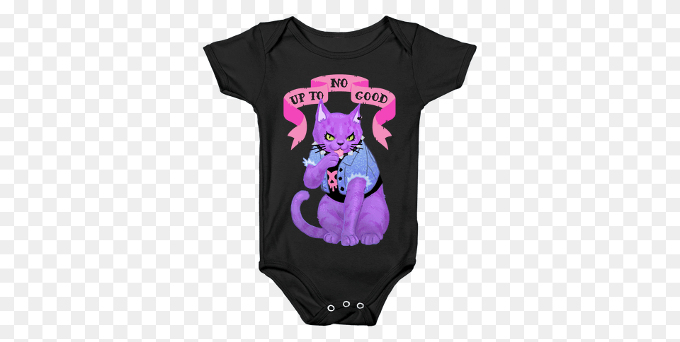 Pastel Goth Baby Onesies Lookhuman, Clothing, T-shirt, Animal, Cat Free Png