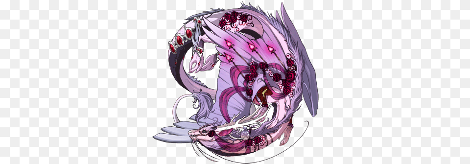 Pastel Goth Dragons Dragon Share Flight Rising Fire Emblem A Dragon, Adult, Female, Person, Woman Free Png