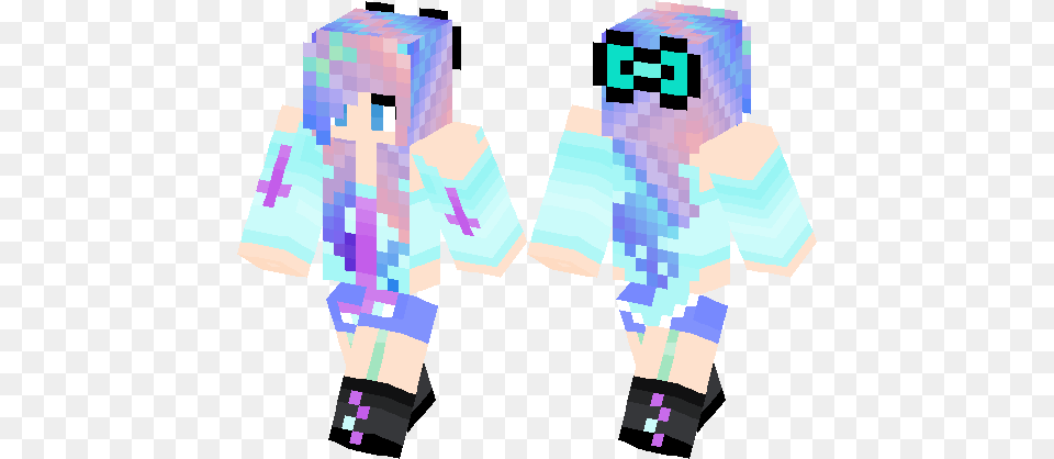 Pastel Goth Girl Minecraft Skin Minecraft Hub, Art, Graphics, Person, Adult Png Image