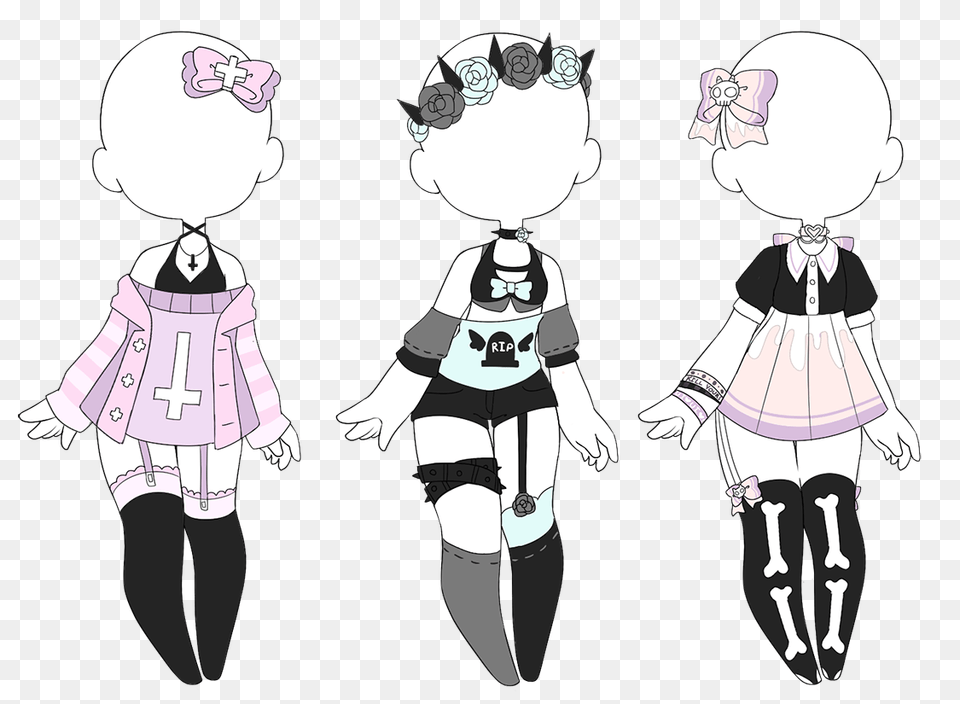 Pastel Goth Outfits, Book, Comics, Publication, Baby Free Png