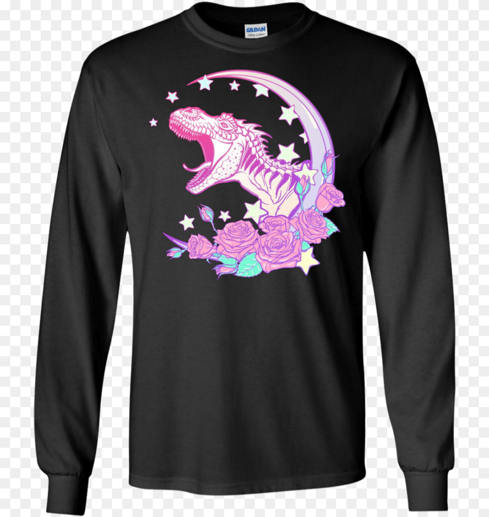 Pastel Goth Trex Vaporwave Aesthetic Apparel That39s How I Saved The World, Clothing, Long Sleeve, Sleeve, T-shirt Free Png Download