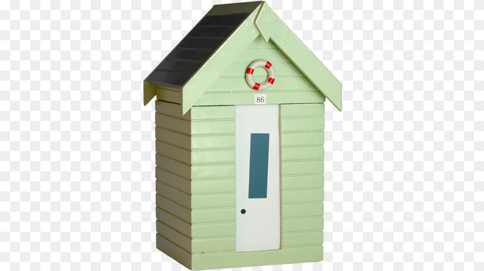 Pastel Green Beachhut Shed, Mailbox, Dog House, Outdoors Png Image