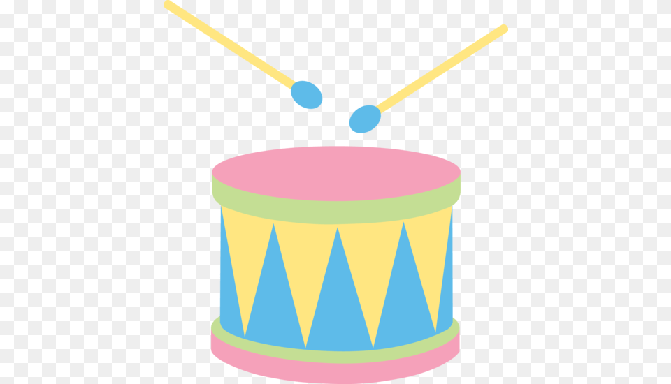 Pastel Kids Drum, Musical Instrument, Percussion Free Png