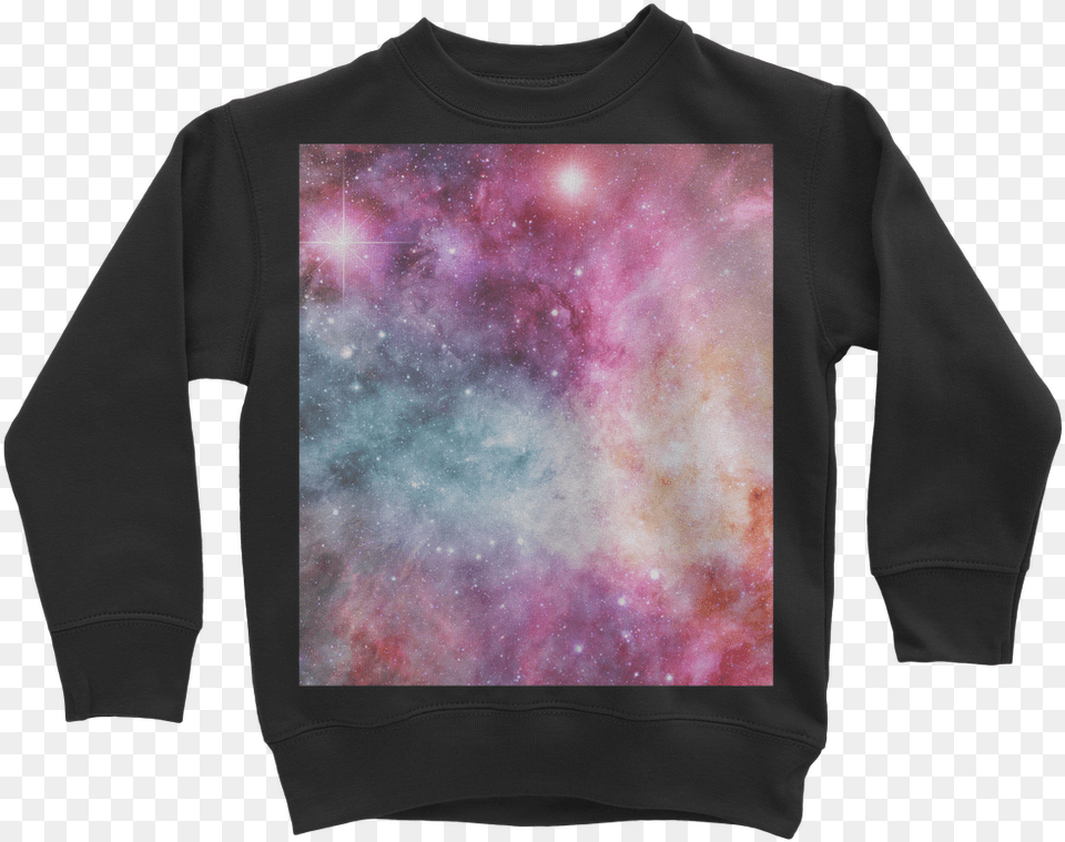 Pastel Nebula Classic Kids Sweatshirt Sweatshirt, Clothing, Knitwear, Long Sleeve, Sleeve Png