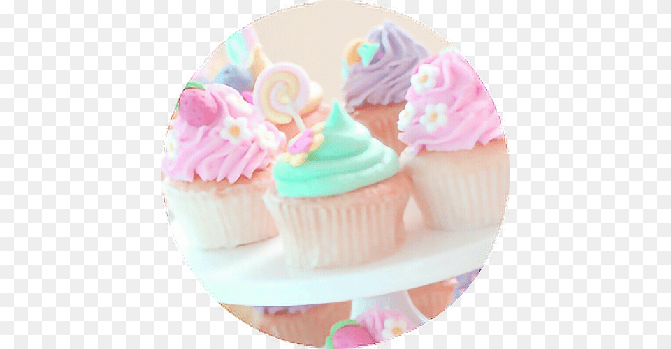 Pastel Pastelcolors Sweets Treats Circle, Birthday Cake, Cake, Cream, Cupcake Free Png