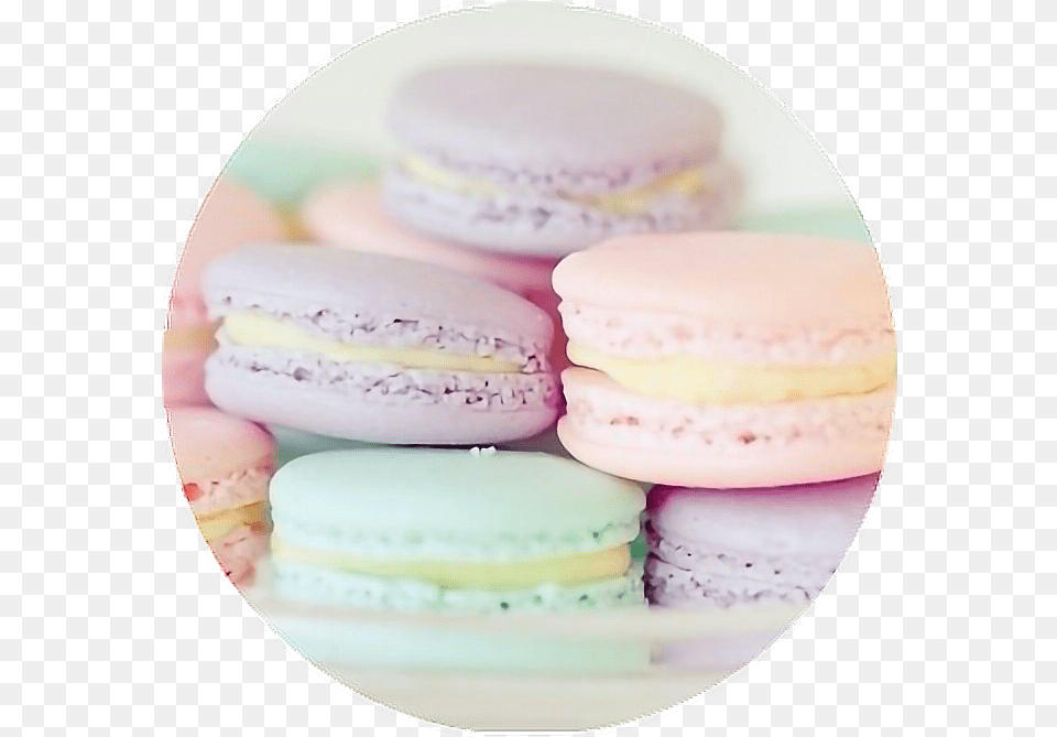 Pastel Pastelcolors Sweets Treats Circle Cotton Aesthetic Pastel Macarons, Food, Burger Free Png Download