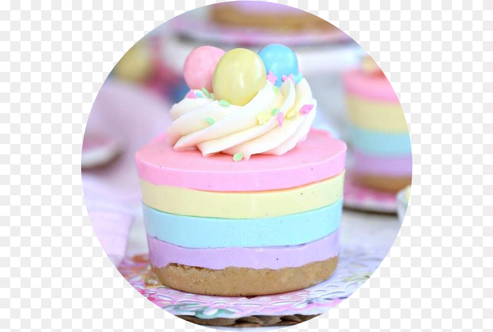Pastel Pastelcolors Sweets Treats Circle Cotton Sweet Desserts Pastel Colors, Birthday Cake, Cake, Cream, Dessert Png
