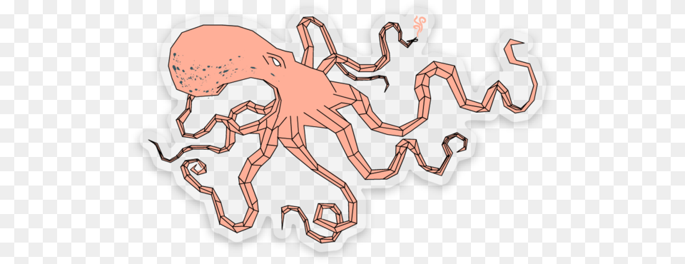 Pastel Pink Octopus 3x2in Planet Common Octopus, Baby, Person Free Png Download