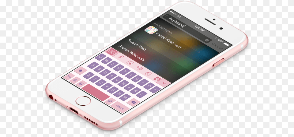 Pastel Pink Phone Pastelkeyboard Ios, Electronics, Mobile Phone, Iphone Png Image