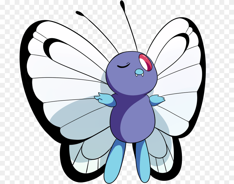 Pastel Poison Butterfree, Person, Animal, Bird, Face Png Image