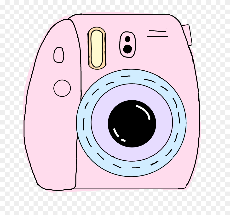 Pastel Polaroid Polaroidcamera Tumblr Girls Pink Kawaii, Camera, Digital Camera, Electronics, Phone Png