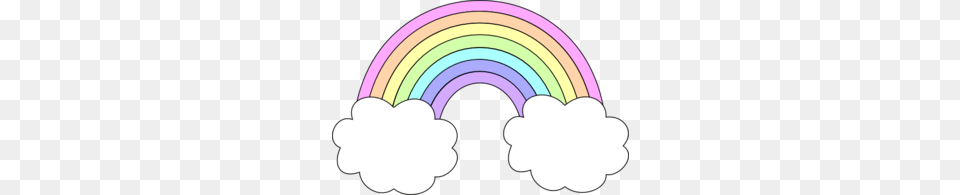 Pastel Rainbow Clip Art Creative Rainbow Pastel, Light, Disk Free Png Download