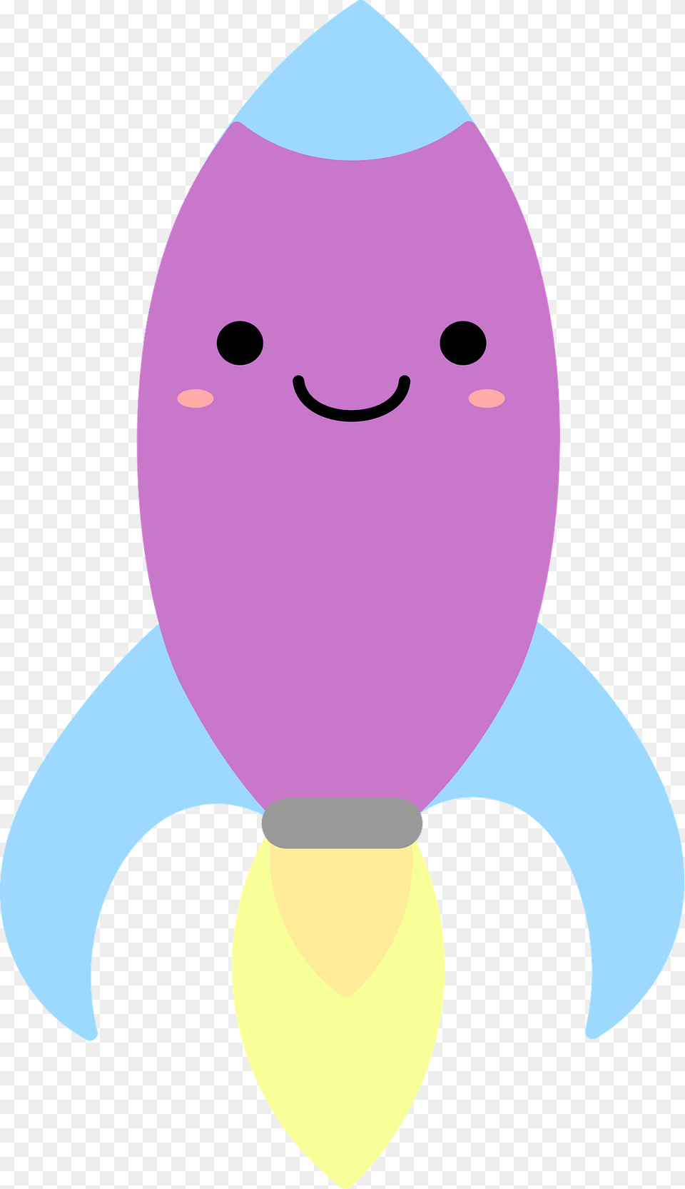 Pastel Rocket With A Smiling Face Clipart, Purple, Head, Person, Baby Free Transparent Png
