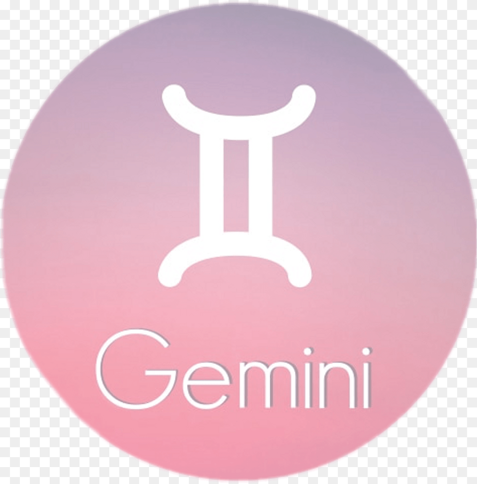 Pastel Sticker Gemini, Cushion, Home Decor, Disk, Logo Free Png Download