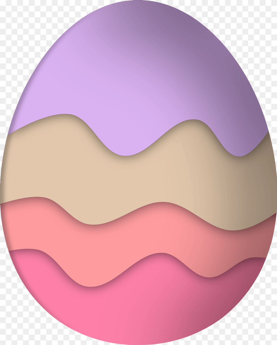 Pastel Striped Easter Egg Clipart, Sphere, Food Png