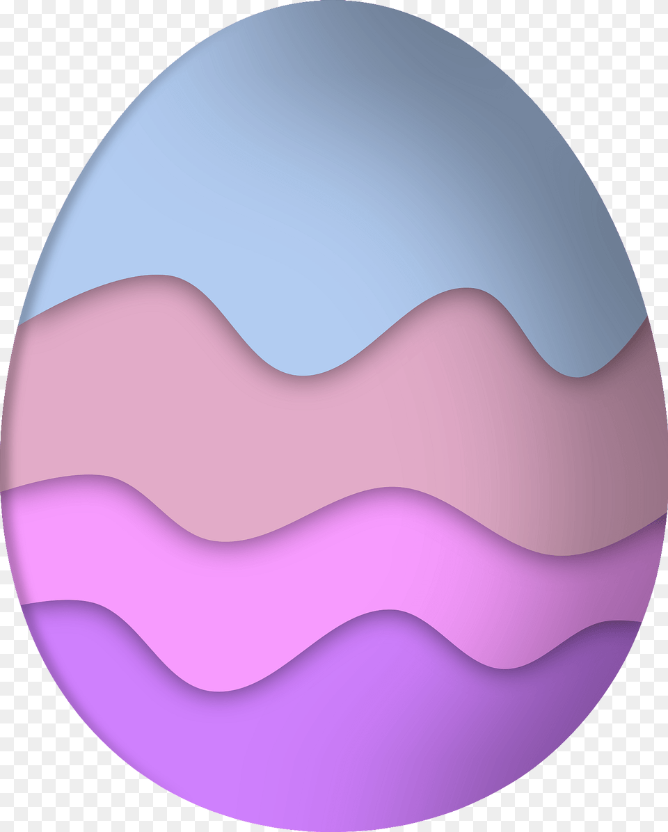 Pastel Striped Easter Egg Clipart, Sphere, Food Png