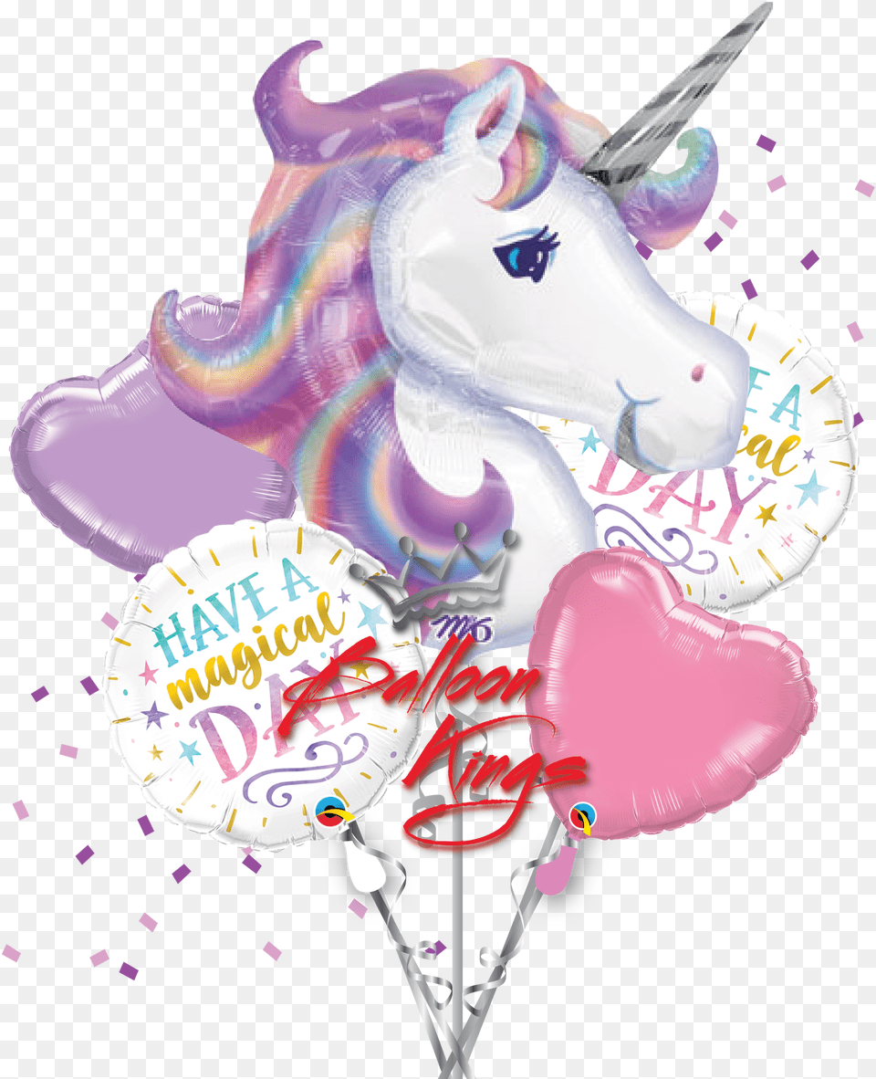Pastel Unicorn Bouquet, Balloon, Birthday Cake, Cake, Cream Free Png
